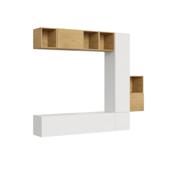 Isoka Kompositionen - Isoka Wohnzimmer-Wandkomposition A49 B.254 H.214 T.39.2