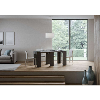 Allin Konsole - Ausziehbare Konsole 78x47/299 cm Allin Spachtel weiß mit Innenverlängerungen