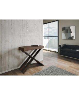 Ausziehbarer Konsolentisch 90x40/190 cm Diago Small Anthrazit Rahmen