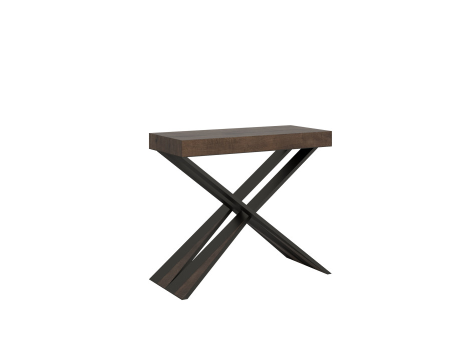 Ausziehbarer Konsolentisch 90x40/196 cm Diago Small Anthrazit Rahmen