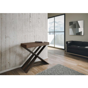 Ausziehbarer Konsolentisch 90x40/300 cm Diago Anthrazit Rahmen