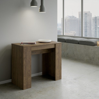 Basic Console - Ausziehbare Konsole 90x48/308 cm Basic Weiß Esche