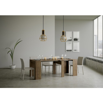 Basic Console - Ausziehbare Konsole 90x48/308 cm Basic Weiß Esche