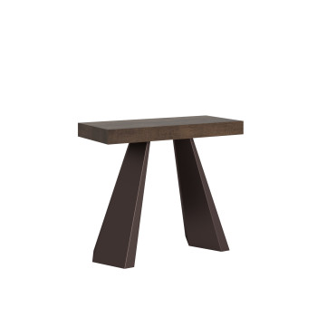 Diamante Konsolentisch mit Bärenbeinen - Ausziehbarer Konsolentisch 90x40/196 cm Diamante Kleine weiße Esche mit Bärenrahmen