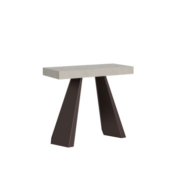 Diamante Konsolentisch mit Bärenbeinen - Ausziehbarer Konsolentisch 90x40/196 cm Diamante Kleine weiße Esche mit Bärenrahmen