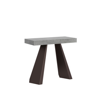 Diamante Konsolentisch mit Bärenbeinen - Ausziehbarer Konsolentisch 90x40/196 cm Diamante Kleine weiße Esche mit Bärenrahmen