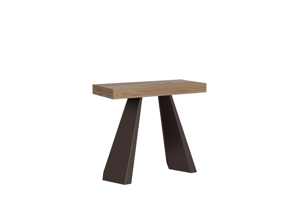 Diamante Konsolentisch mit Bärenbeinen - Ausziehbarer Konsolentisch 90x40/196 cm Diamante Small Premium Natureiche mit Bärenrahmen