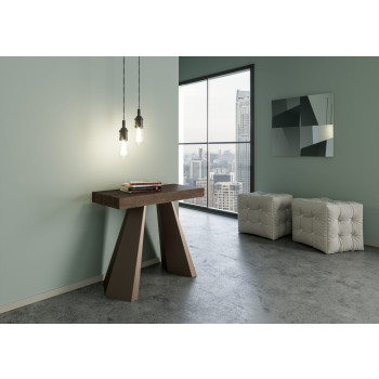 Diamante Konsolentisch mit Bärenbeinen - Ausziehbarer Konsolentisch 90x40/300 cm Diamante Weißesche mit Bärenrahmen