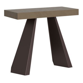 Diamante Konsolentisch mit Bärenbeinen - Ausziehbarer Konsolentisch 90x40/300 cm Diamante Weißesche mit Bärenrahmen