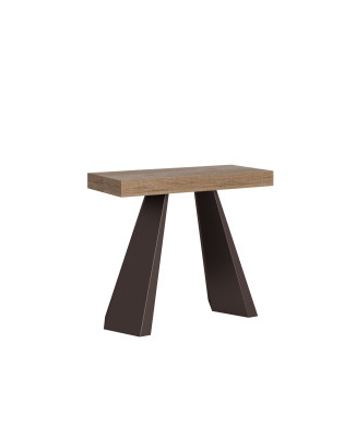 Diamante Konsolentisch mit Bärenbeinen - Ausziehbarer Konsolentisch 90x40/300 cm Diamante Premium Natureiche mit Bärenrahmen