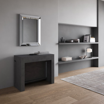 Evolve Console - Ausziehbare Konsole 90x42/302 cm Evolve Esche weiß mit internen Erweiterungen