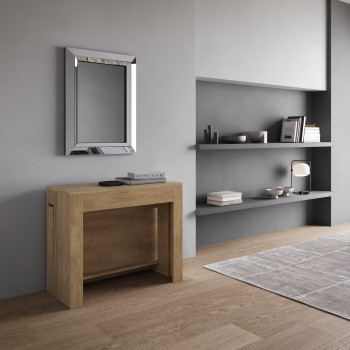 Evolve Console - Ausziehbare Konsole 90x42/302 cm Evolve Esche weiß mit internen Erweiterungen