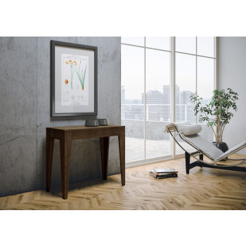 Isotta Konsolentisch - Ausziehbarer Konsolentisch 90x42/198 cm Isotta Small Weiße Esche