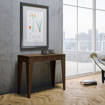 Isotta Konsolentisch - Ausziehbarer Konsolentisch 90x42/302 cm Isotta Weiße Esche