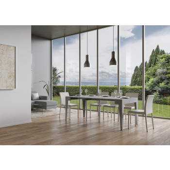 Isotta Konsolentisch - Ausziehbarer Konsolentisch 90x42/302 cm Isotta Weiße Esche