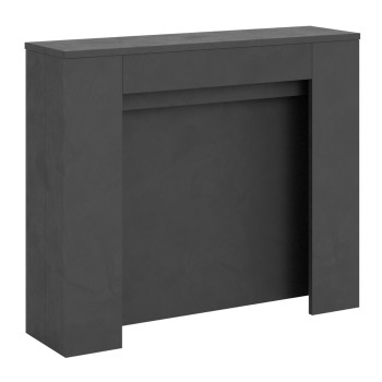 Kiba Konsolentisch - Kiba ausziehbarer Konsolentisch 90x25/211 cm Esche weiß mit Innenverlängerungen