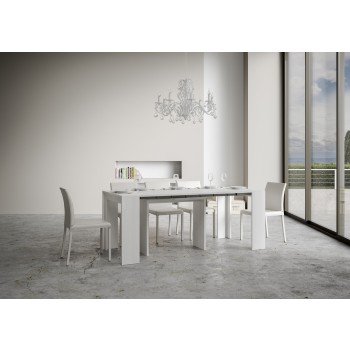 Mia Konsolentisch - Ausziehbarer Konsolentisch 90x42/198 cm Mia Small Weiße Esche