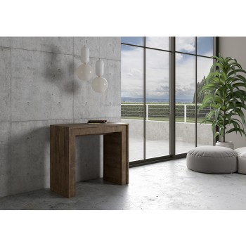 Mia Konsolentisch - Ausziehbarer Konsolentisch 90x42/198 cm Mia Small Weiße Esche