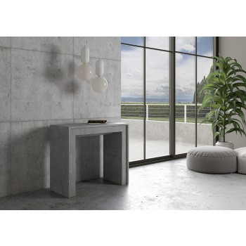 Mia Konsolentisch - Ausziehbarer Konsolentisch 90x42/198 cm Mia Small Weiße Esche