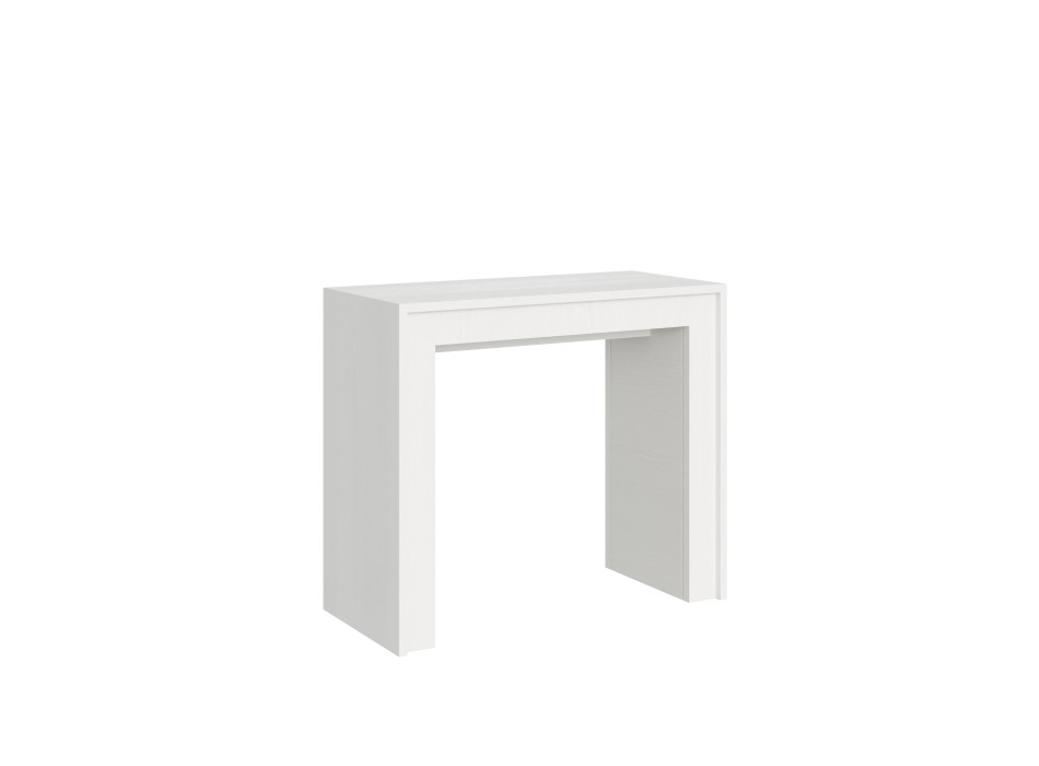 Mia Konsolentisch - Ausziehbarer Konsolentisch 90x42/198 cm Mia Small Weiße Esche