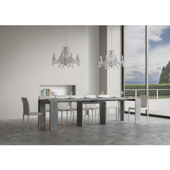 Mia Konsolentisch - Ausziehbarer Konsolentisch 90x42/302 cm Mia Weiße Esche