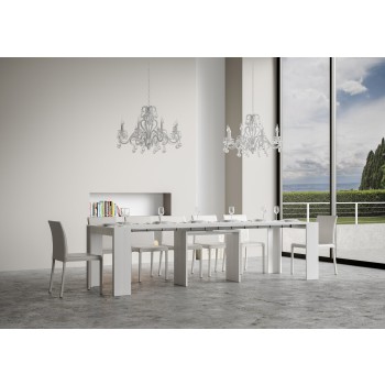 Mia Konsolentisch - Ausziehbarer Konsolentisch 90x42/302 cm Mia Weiße Esche