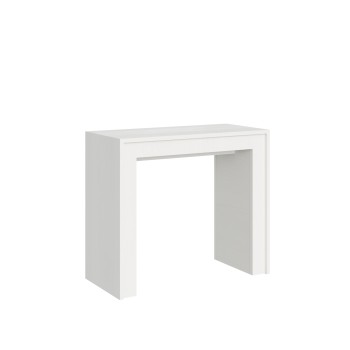 Mia Konsolentisch - Ausziehbarer Konsolentisch 90x42/302 cm Mia Weiße Esche