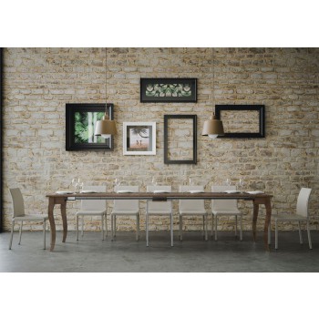 Olanda Konsolentisch - Ausziehbarer Konsolentisch 90x48/308 cm Olanda Weiße Esche