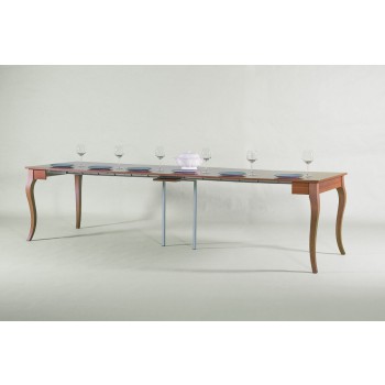 Olanda Konsolentisch - Ausziehbarer Konsolentisch 90x48/308 cm Olanda Weiße Esche