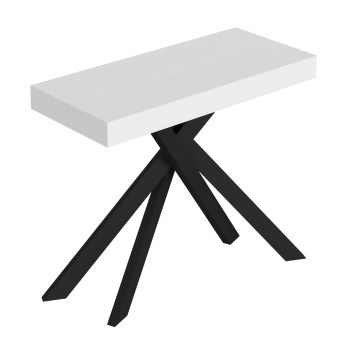 Saki Konsolentisch mit anthrazitfarbenen Beinen - Saki Kaschmir ausziehbarer Konsolentisch 90x40/300 cm mit anthrazitfarbenen Beinen