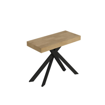 Saki Premium Konsolentisch mit anthrazitfarbenen Beinen - Ausziehbarer Konsolentisch 90x40/300 cm Saki Premium Kaschmir mit anthrazitfarbenen Beinen