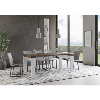 Spimbo Konsolentisch - Ausziehbarer Konsolentisch 90x40/300 cm Spimbo Weiße Esche