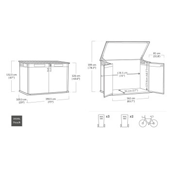 CORTINA MEGA EVOTECH GRAUER KETER
