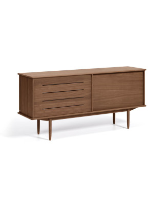 Carolin Sideboard mit 2 Türen und 1 Schublade, Walnussfurnier, 180 x 83,8 cm