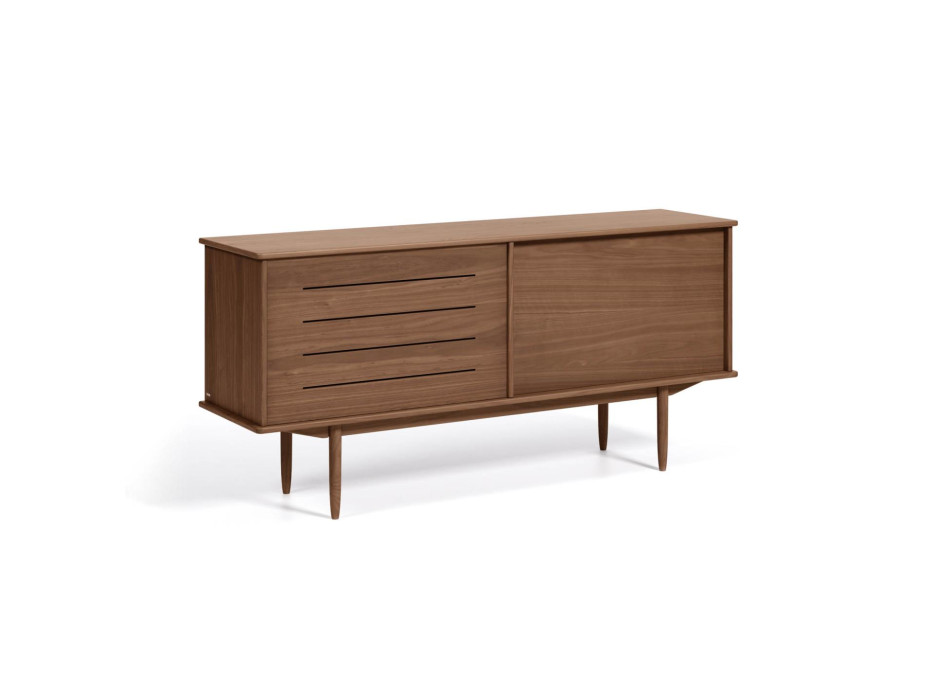Carolin Sideboard mit 2 Türen und 1 Schublade, Walnussfurnier, 180 x 83,8 cm