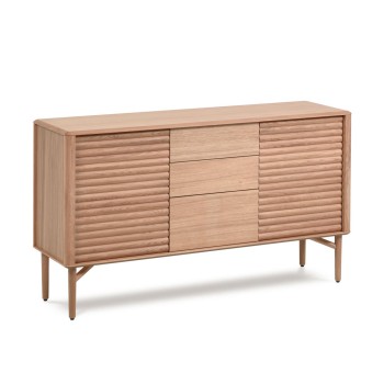 Lenon Sideboard mit 2 Türen und 3 Schubladen aus Holz und Furnier MIX Credit