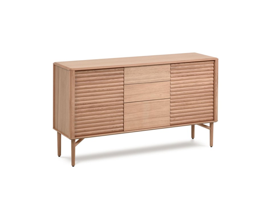 Lenon Sideboard mit 2 Türen und 3 Schubladen aus Holz und Furnier MIX Credit