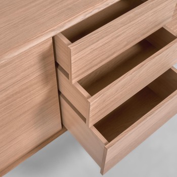 Lenon Sideboard mit 3 Türen und 3 Schubladen aus Holz und Furnier MIX Credit