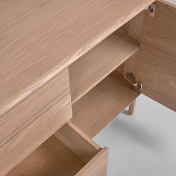 Lenon Sideboard mit 3 Türen und 3 Schubladen aus Holz und Furnier MIX Credit