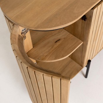 Licia 4-türiges Sideboard aus massivem Mangoholz 
