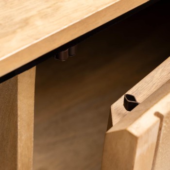 Licia 4-türiges Sideboard aus massivem Mangoholz 