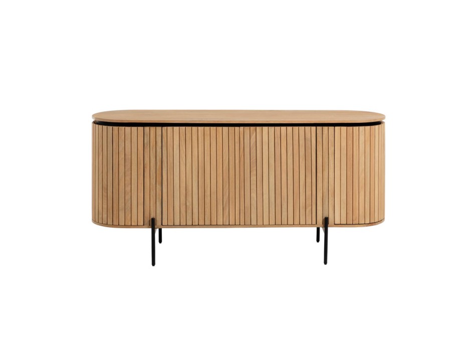 Licia 4-türiges Sideboard aus massivem Mangoholz 