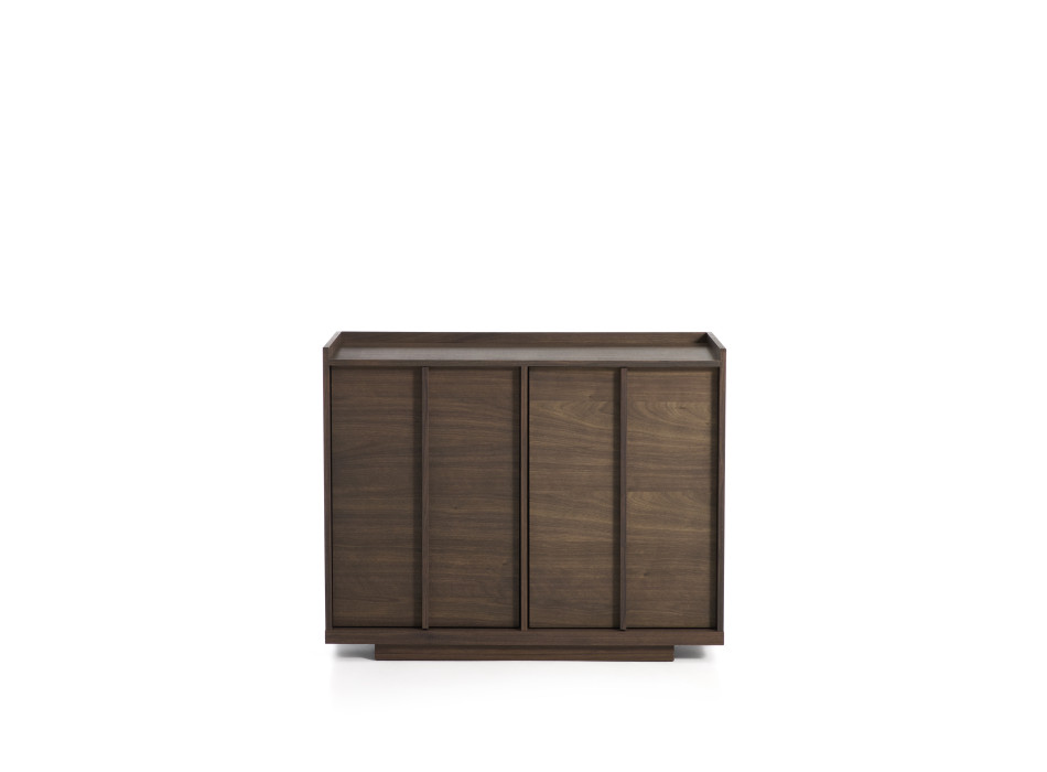 Onix Sideboard aus Walnussfurnier mit dunkler Oberfläche, 100 x 80 cm, FSC Mix-zertifiziert