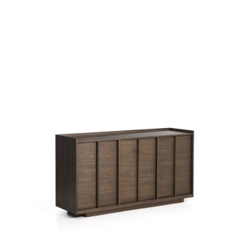 Onix Sideboard in Walnussfurnier mit dunkler Oberfläche, 150 x 80 cm, FSC Mix-zertifiziert