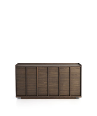 Onix Sideboard in Walnussfurnier mit dunkler Oberfläche, 150 x 80 cm, FSC Mix-zertifiziert