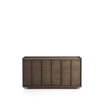 Onix Sideboard in Walnussfurnier mit dunkler Oberfläche, 150 x 80 cm, FSC Mix-zertifiziert