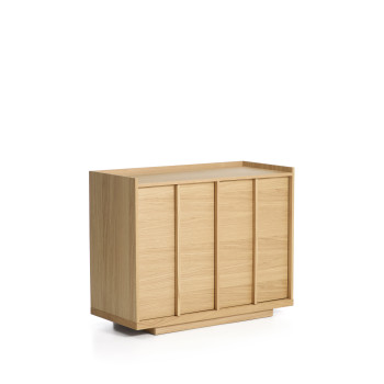 Onix Sideboard aus Eichenfurnier mit naturfarbener Oberfläche, 100 x 80 cm, FSC Mix-zertifiziert