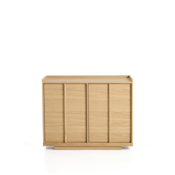 Onix Sideboard aus Eichenfurnier mit naturfarbener Oberfläche, 100 x 80 cm, FSC Mix-zertifiziert