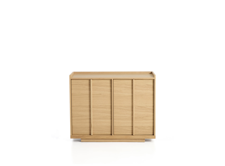 Onix Sideboard aus Eichenfurnier mit naturfarbener Oberfläche, 100 x 80 cm, FSC Mix-zertifiziert