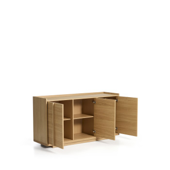 Onix Sideboard aus Eichenfurnier mit naturfarbener Oberfläche, 150 x 80 cm, FSC Mix-zertifiziert